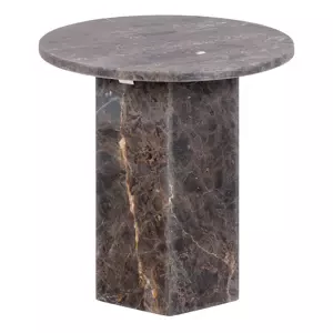 Odkládací stolek Naxos 50 cm mramor hnědý