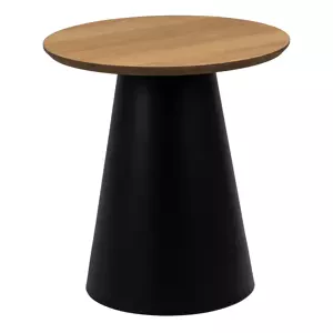 Odkládací stolek Soli 45 cm černý/dub přírodní