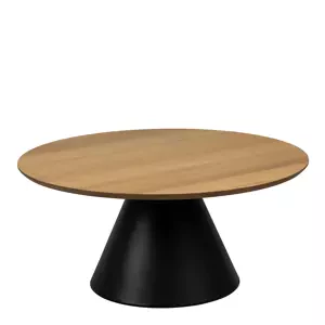 Konferenční stolek Soli 85 cm černý/dub přírodní
