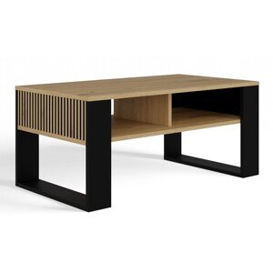 Konferenční stolek LAWA Modern 2P Slim dub artisan/černý
