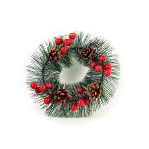 Vánoční věnec SANTA LILA 20 cm zelený