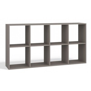 Regál Malax 2x4 147 cm caffe latté