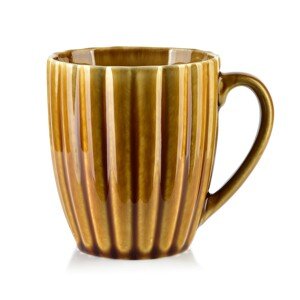 Porcelánový hrnek EVIE 360 ml hořčicově žlutý