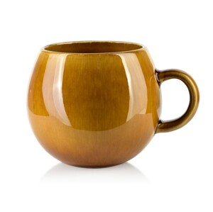 Porcelánový hrnek Lota 450 ml tmavě žlutý