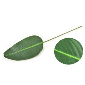 Umělá květina VIRIDIIS LIST OVAL 100x23,5 cm zelená