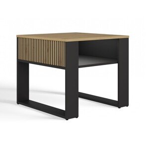 Konferenční stolek Lawa Modern 2P MINI SLIM dub artisan/černý
