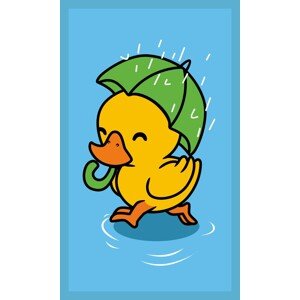 Bavlněná froté osuška DUCK 017 30x50 cm modrá