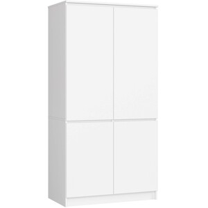 Šatní skříň CLP S90/4D bílá