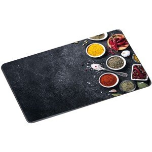 Skleněné krájecí prkénko SPICES 29,5x19 cm černé