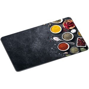 Skleněné krájecí prkénko SPICES 38x28,5 cm černé