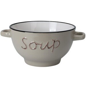 Kameninová miska na polévku SOUP 650 ml béžová