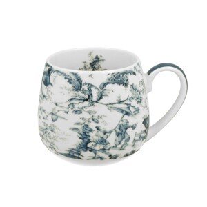 Porcelánový hrnek BARYLKA ORIENT BLUE 430 ml bílý