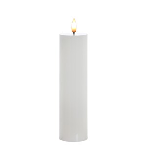 LED svíčka IDALIA 21 cm bílá