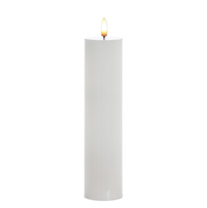 LED svíčka IDALIA 23 cm bílá