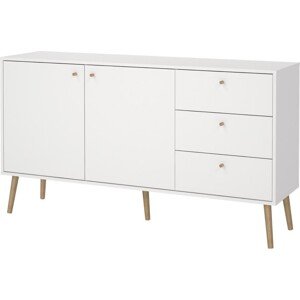 Komoda Boazy 147 cm bílá