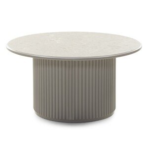 Konferenční stolek Livorna 80 cm šedý/mramor