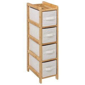 Koupelnový regál TIDY BOX 78,5 cm bambus/béžový
