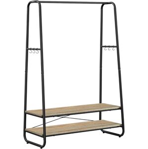 Stojan na oblečení Vasagle COUPE 100 cm tyrkysově hnědý/černý