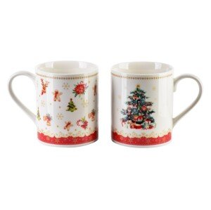 Sada 2 ks porcelánových hrnků NIKOLAO 400 ml bílé