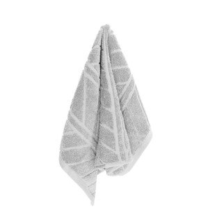 Bavlněný froté ručník RELIEF 30x50 cm šedý