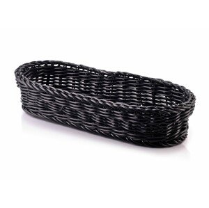 Oválný košík SINO 27x10x6 cm šedý