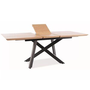 Rozkládací jídelní stůl Capital 160/200 cm dub přírodní/černý
