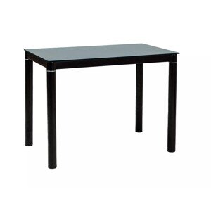 Jídelní stůl Galant 100 cm sklo/černý