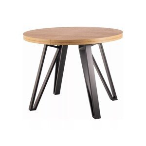 Rozkládací jídelní stůl Galaxy 100/168 cm dub artisan/černý