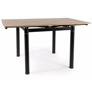 Rozkládací jídelní stůl Franklin 80/131 cm cm dub artisan/černý mat