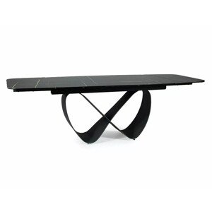 Rozkládací jídelní stůl Infinity 160/240 cm černý mat