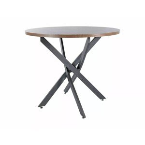 Jídelní stůl Agis 90 cm ořech/černý