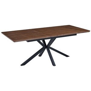 Rozkládací jídelní stůl Logan 160/200 cm cm ořech/černý