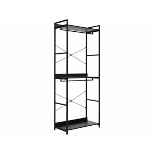 Otevřená šatní skříň Rin 01 200 cm černá