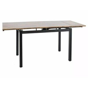 Rozkládací jídelní stůl Brandley 110/170 cm vintage ořech/černý