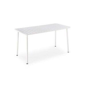 Kovový zahradní stůl Bosco 140 cm bílý