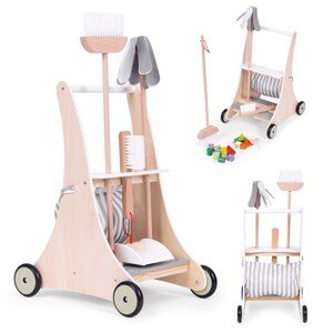 Dětská úklidová sada PLAY ECOTOYS hnědá