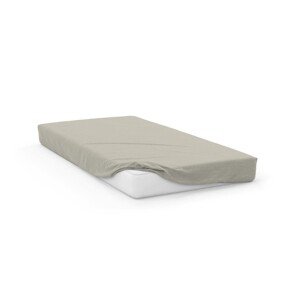 Bavlněné Jersey prostěradlo SOFT 160x200 cm + 25 cm ecru