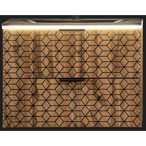 LED podsvícení Rama Diamond 80 cm chrom