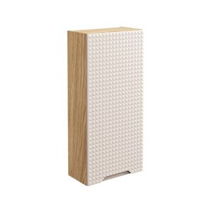Závěsná koupelnová skříňka Luxor Beige 83-35-1D béžová/dub olejovaný