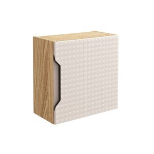 Horní závěsná koupelnová skříňka Luxor Beige 83-35-1DQ dub olejovaný/béžová