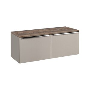 Závěsná skříňka pod umyvadlo SantaFe s deskou 120 cm taupe/dub santa fe vintage