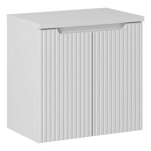 Závěsná skříňka pod umyvadlo Nova White II s deskou 60 cm bílá