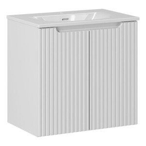 Koupelnová skříňka Nova White I Sky se zápustným umyvadlem 60 cm bílá