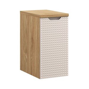 Závěsná koupelnová skříňka Luxor Beige s deskou 81-30-1D béžová/dub olejovaný