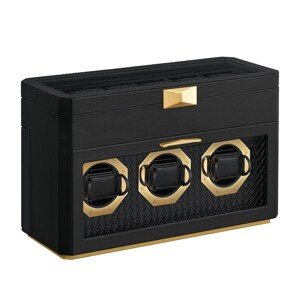 Úložný box na hodinky Leslie I černý