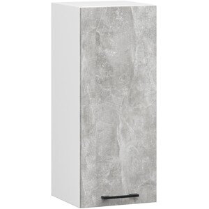 Závěsná kuchyňská skříňka OLIVIE 30x72 cm matná bílá/beton