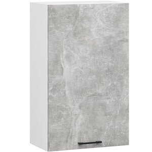 Závěsná kuchyňská skříňka OLIVIE 50x72 cm matná bílá/beton