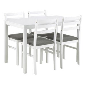 Jídelní set Alicante šedý/bílý
