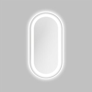 Nástěnné zrcadlo Mattia s LED osvětlením 50x100 cm stříbrné