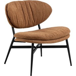 Designové křeslo Burma lounge terakota/černé